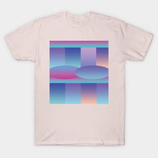 Purple Gradient Abstract design T-Shirt